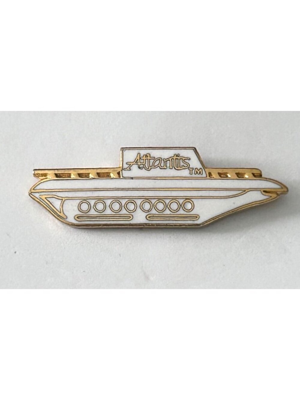 Atlantis Events Charter Yacht Cruise Ship Advertising Lapel Pin Travel Souvenir